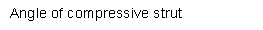 Angle of compressive strut