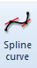4. Spline curve button