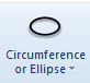 7. Circumference or Ellipse button