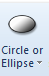 3. Circle or Ellipse button