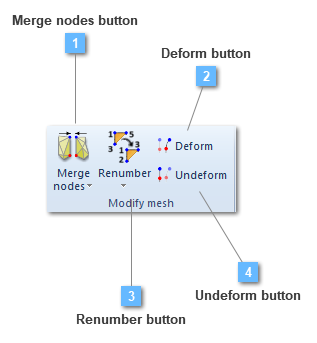 Modify mesh toolbar