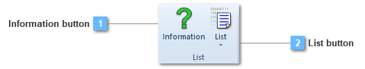 List toolbar