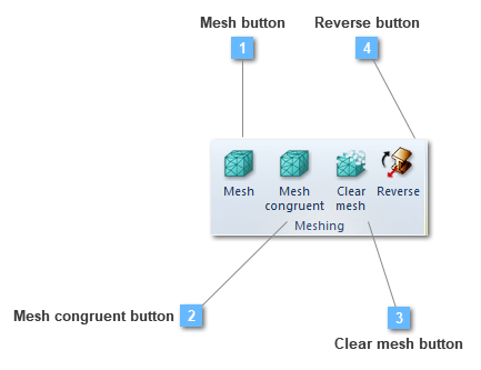 Mesh selection toolbar