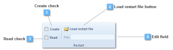 Restart analysis toolbar